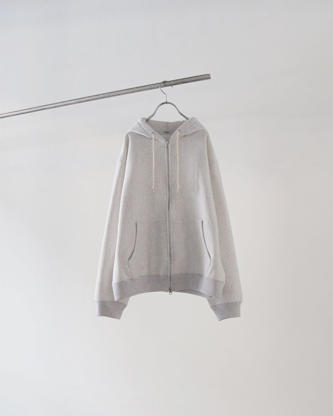 PHEENY | Athletic fleece zip up hoodie - gray – FAB4 ONLINE STORE