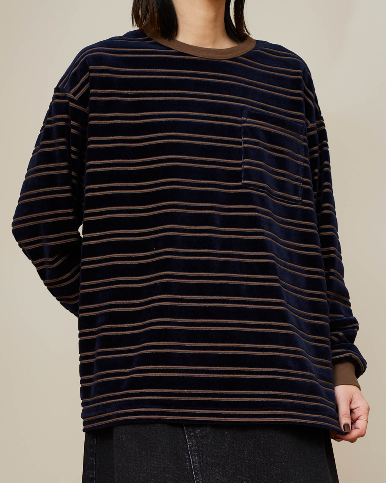 【最終値下げ】PHEENY Velvet border L/S(BOYS) PHEENY | Velvet border L/S - burgundy – FAB4 ONLINE STORE