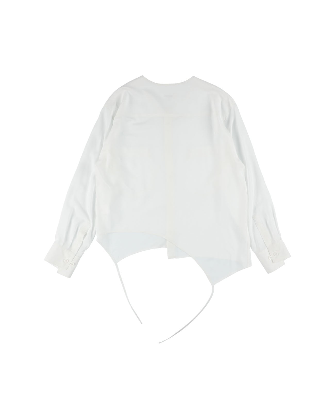 Short piping shirts - white