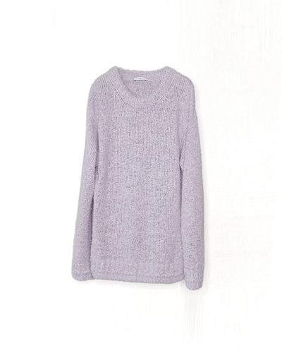 Hand Knitting Sweater - lilac - FAB4 ONLINE STORE