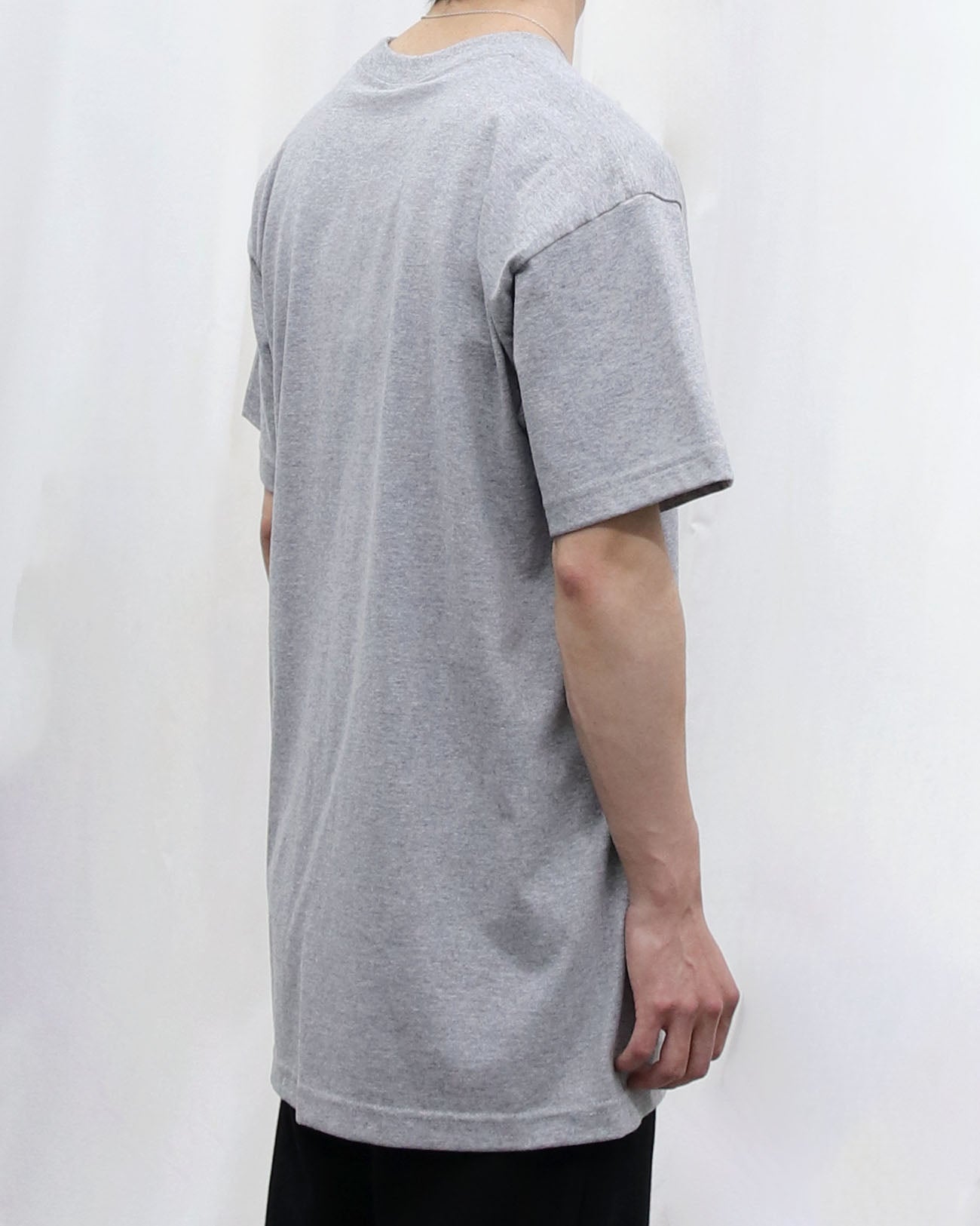 AHDM 0001 BAY SIDE HEAVY WEIGHT TEE - dark ash