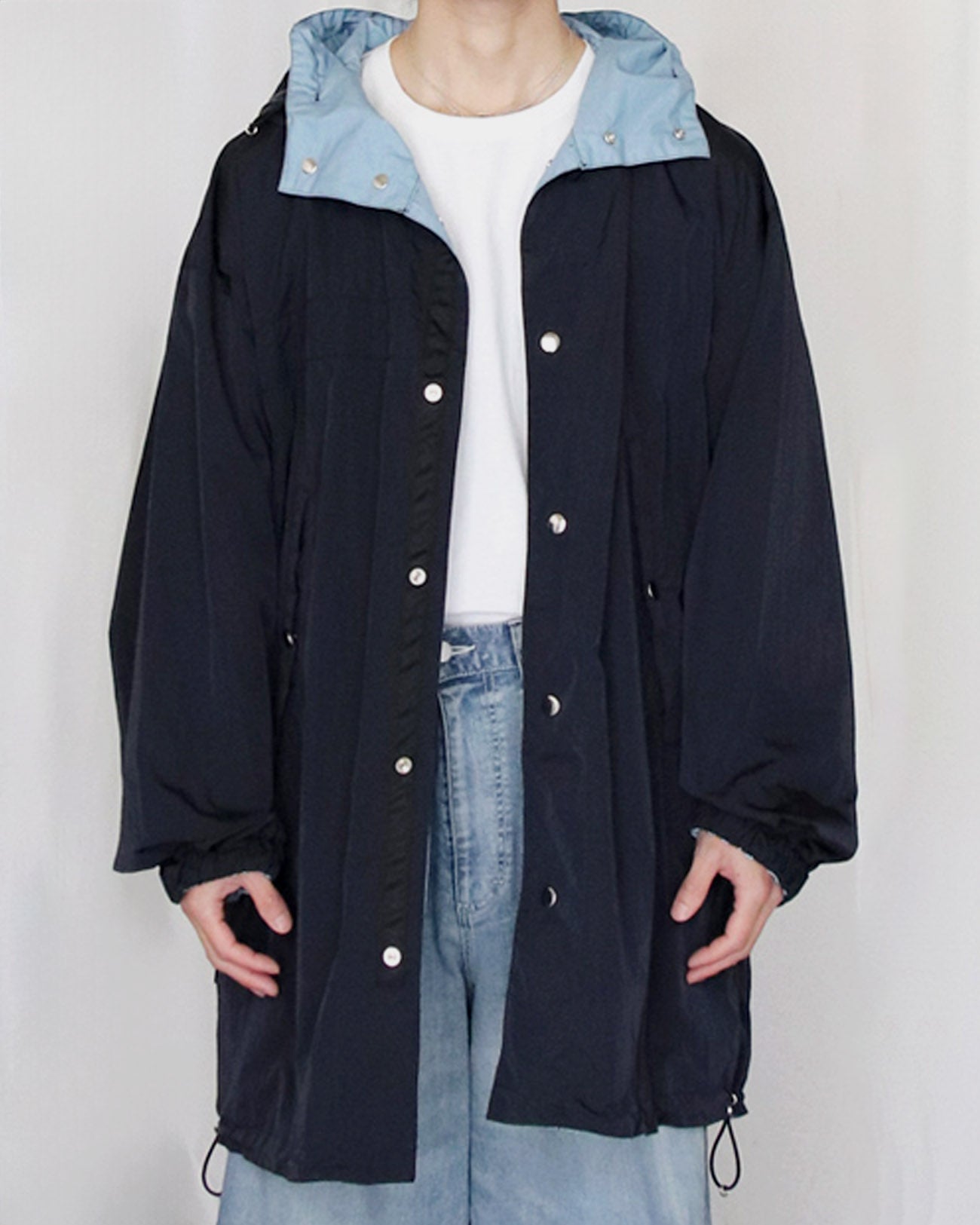 ABY PARKA REV - navy×save