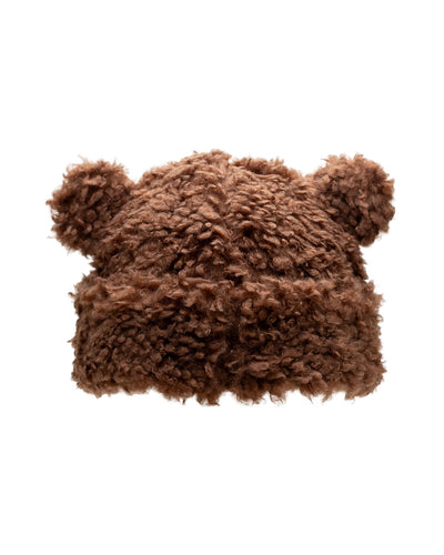 Bear Beanie - dark brown