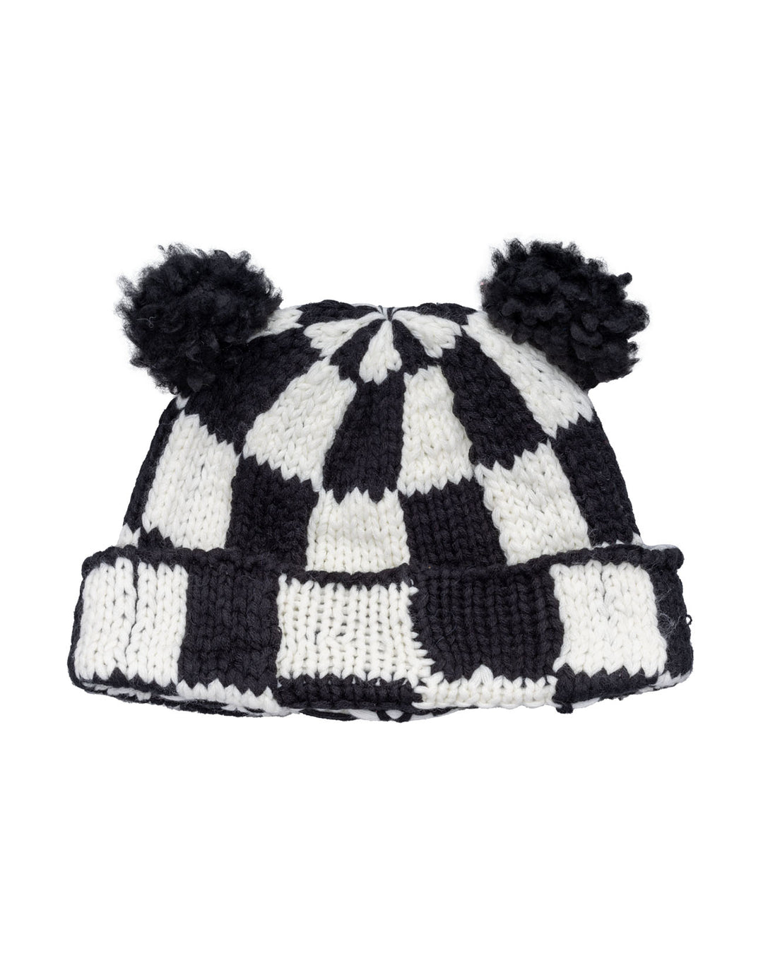 BASICKS | Checkered Flag Bear Beanie - black – FAB4 ONLINE STORE