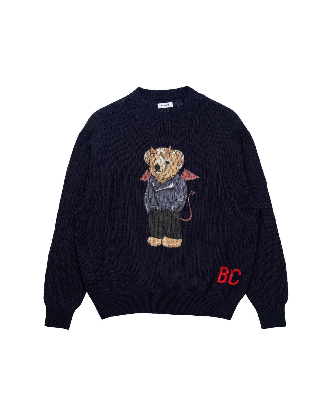 3.1(Sat.) 11:00- | Devil Bear "A kuma"l knit - navy