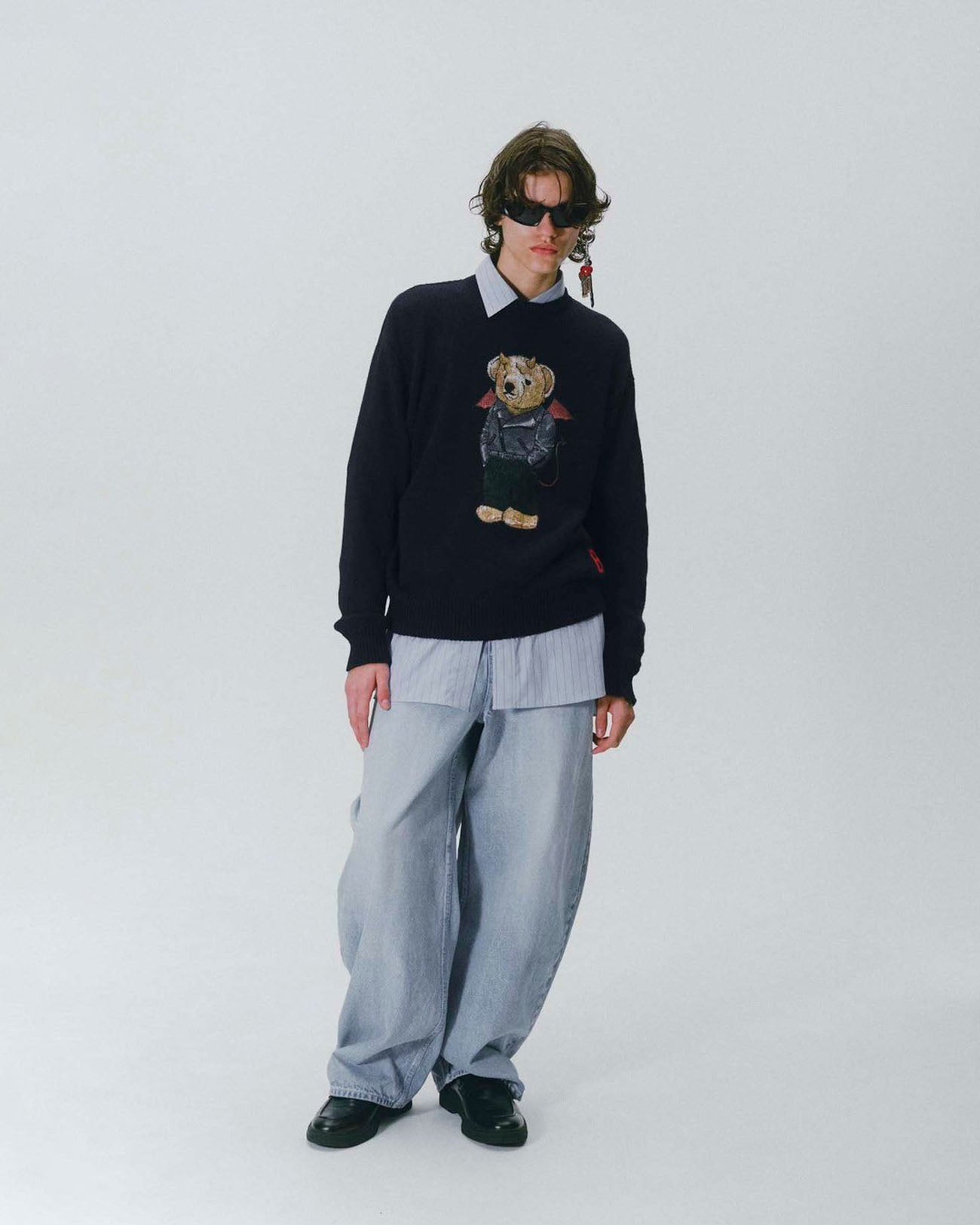 3.1(Sat.) 11:00- | Devil Bear "A kuma"l knit - navy