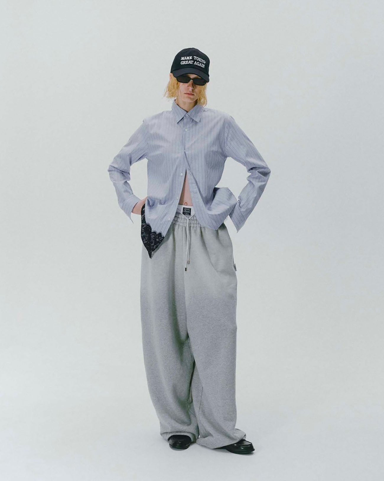 Fade Large Fit Sweat Trouser - gray