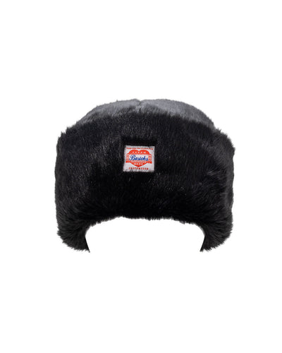 Faux Chinchilla Beanie - black