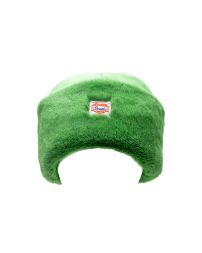 Faux Chinchilla Beanie - green