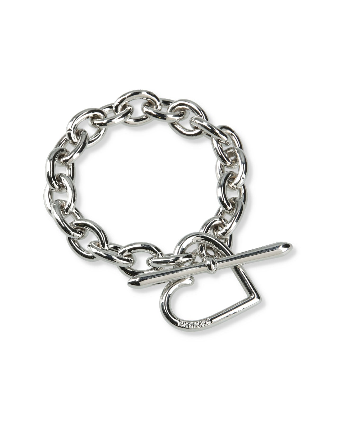 Heart Bracelet (Medium Link) - silver