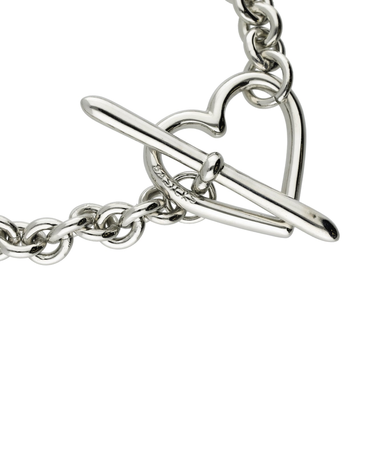 Heart Bracelet (Small Link) - silver