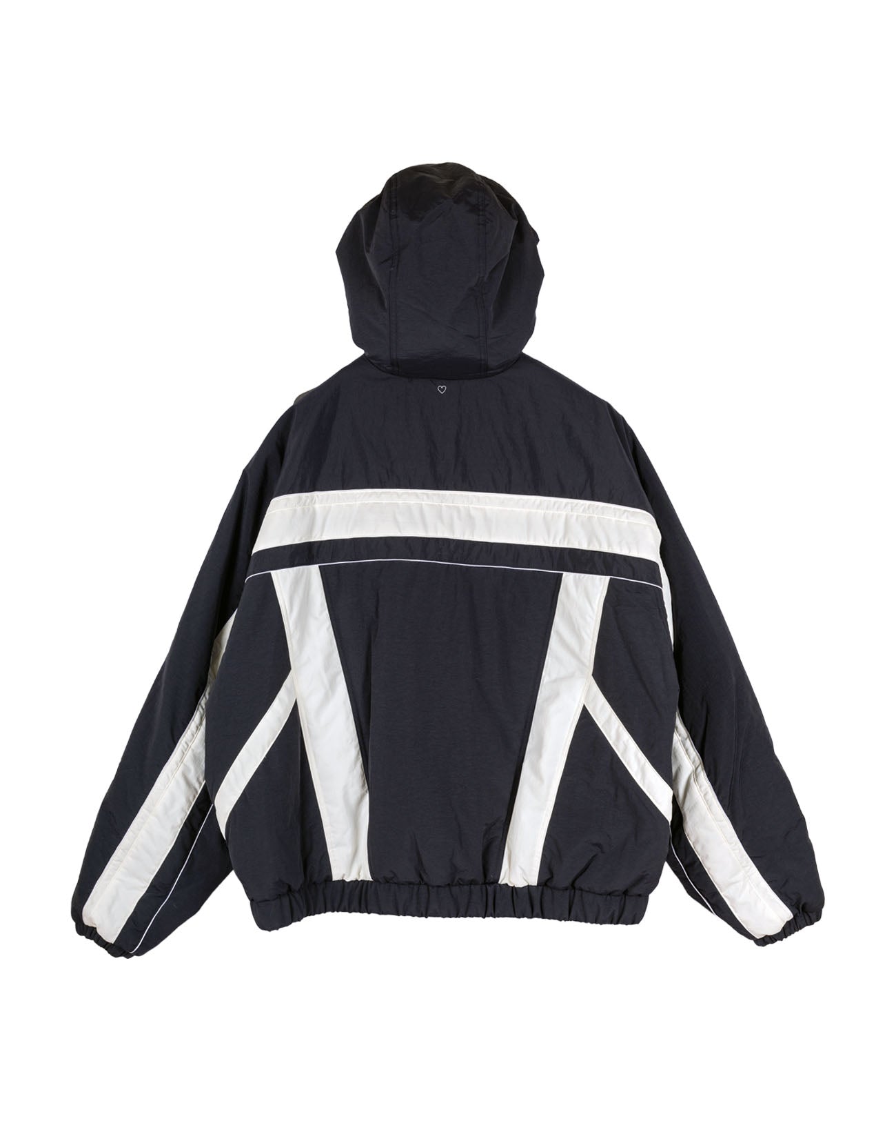 Puffer Two Tone Track Jacket - black