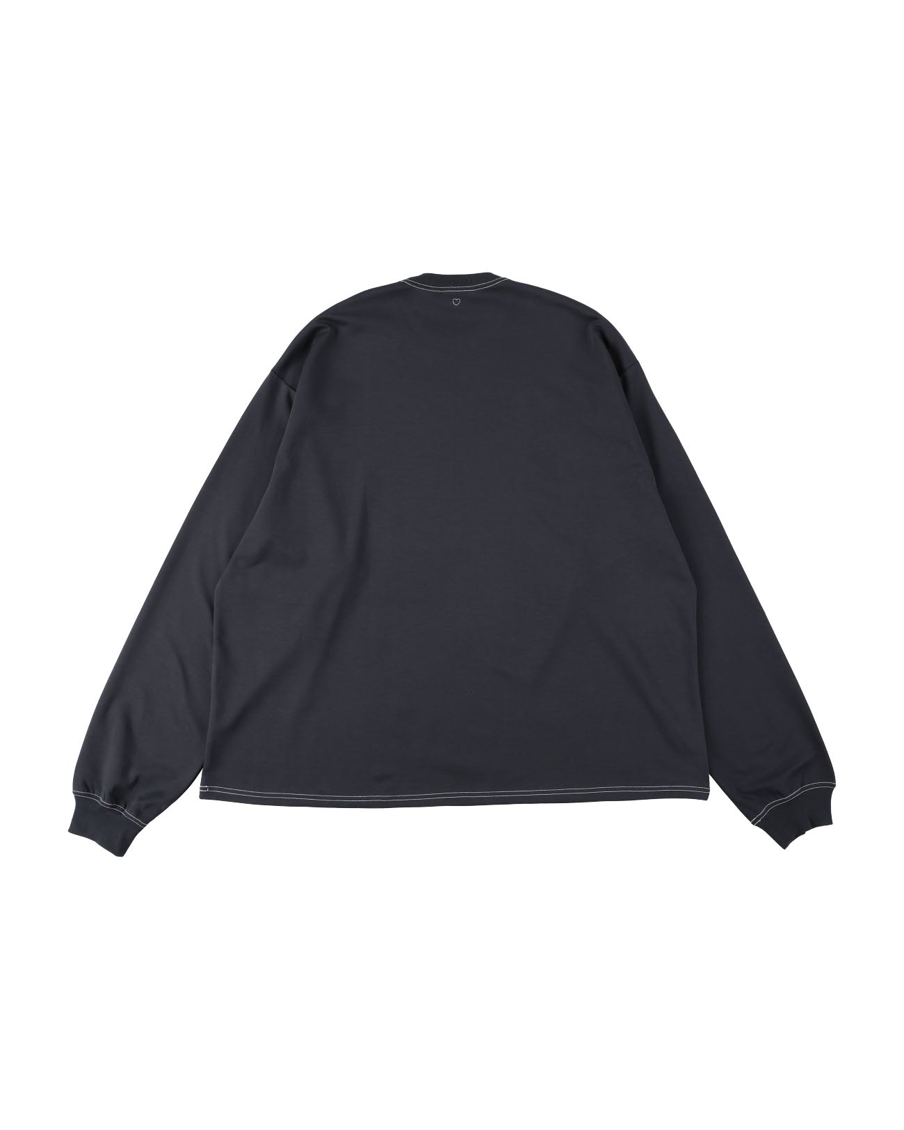 Oversized Super Fine Organic Long T-shirt - ink black