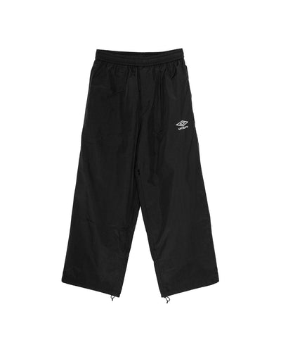 X UMBRO NYLON TRACK JACKET&TROUSER - black