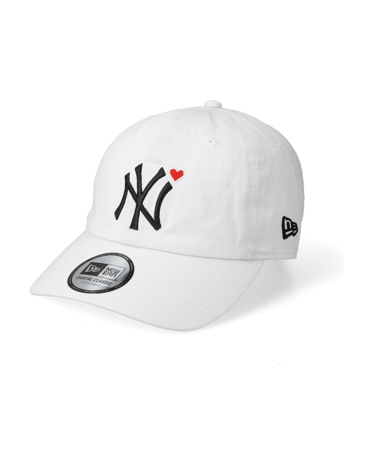 Yankees "RED" Heart Embroidery Cap - white