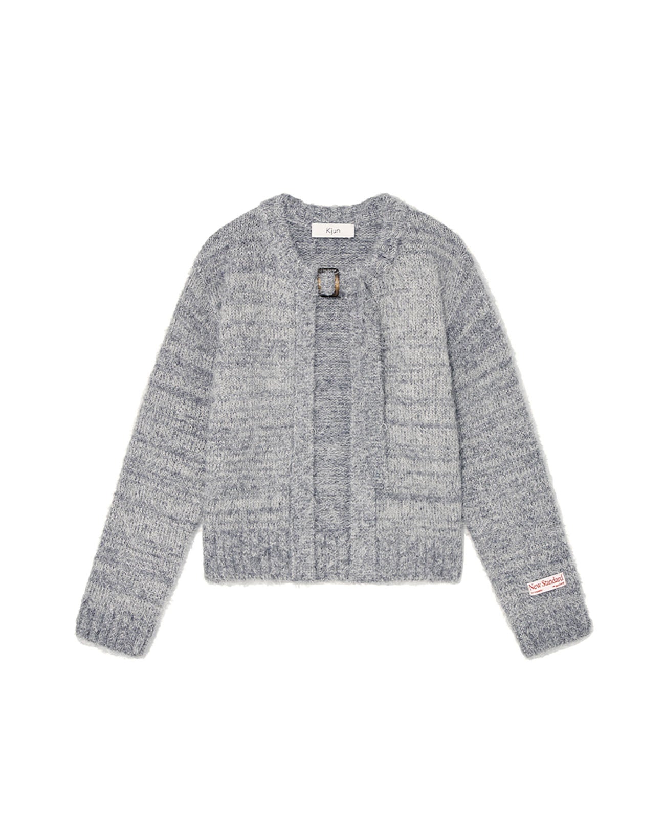 Belted Cardigan - gray