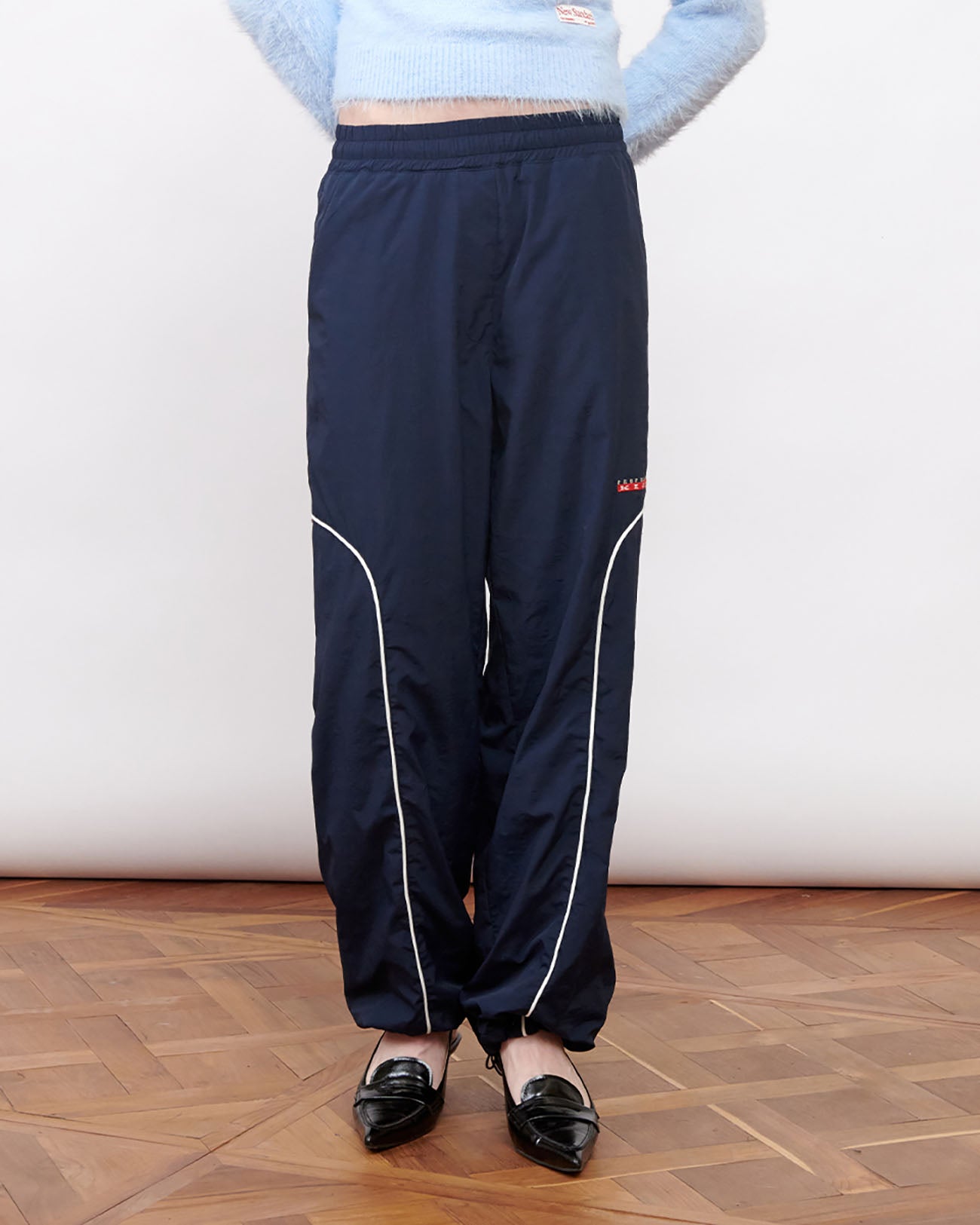 Logo Woven Jogger Pants UNISEX - navy