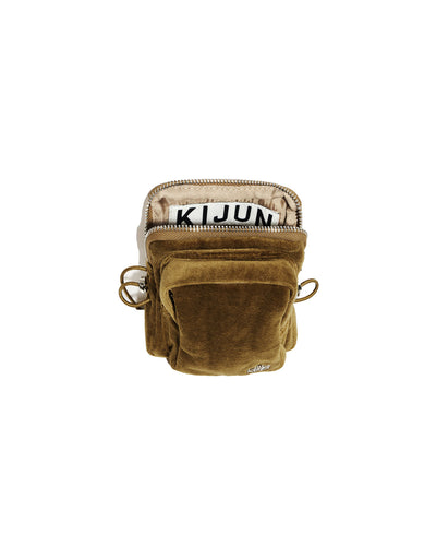 Velour Mini Bag - brown