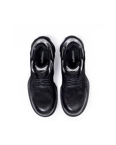 10/5 再入荷 Starting bigger derby shoes - black/white/silver