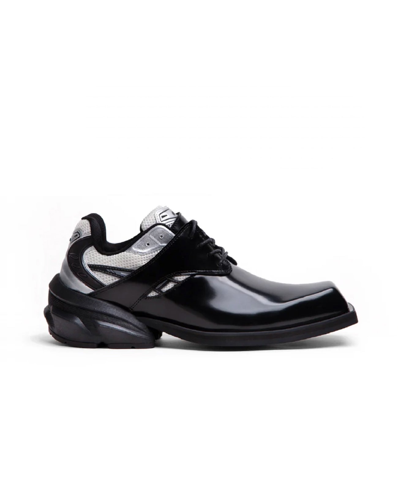 Starting blocks hybrid derby shoes - black/white/silver