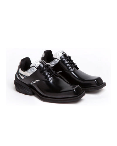 Starting blocks hybrid derby shoes - black/white/silver