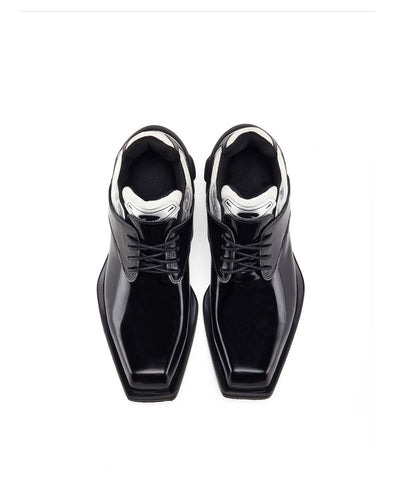 Starting blocks hybrid derby shoes - black/white/silver