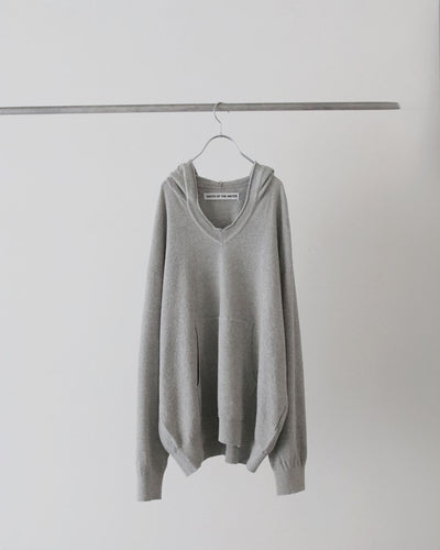 Knit hoodie - gray