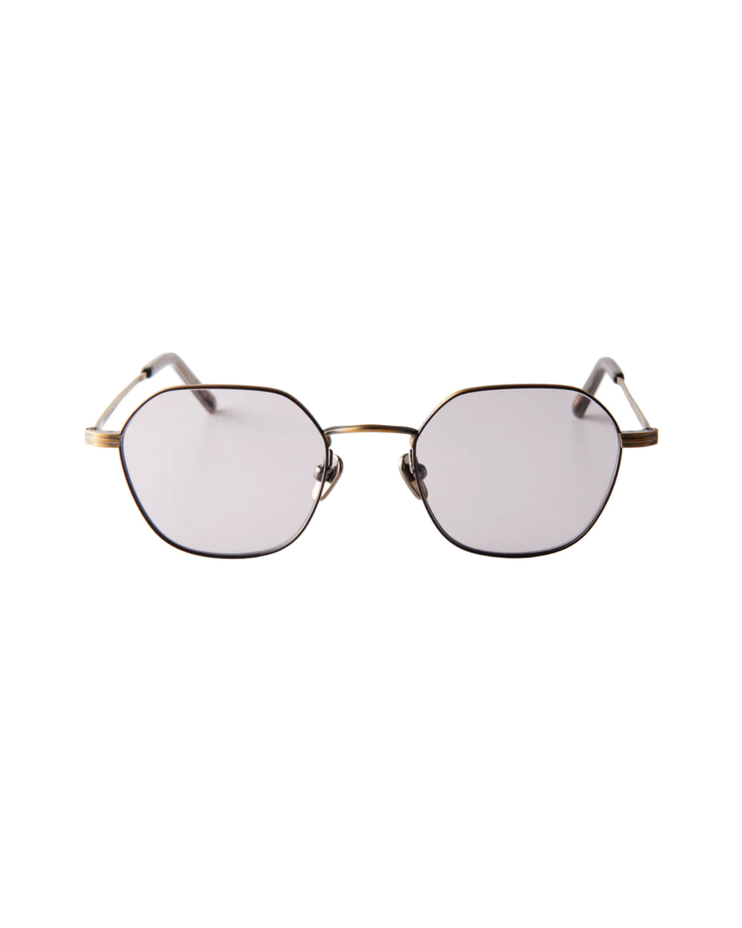 raymond / antique gold / gray lens - kearny