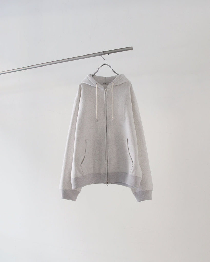 PHEENY | Athletic fleece zip up hoodie - gray – FAB4 ONLINE STORE