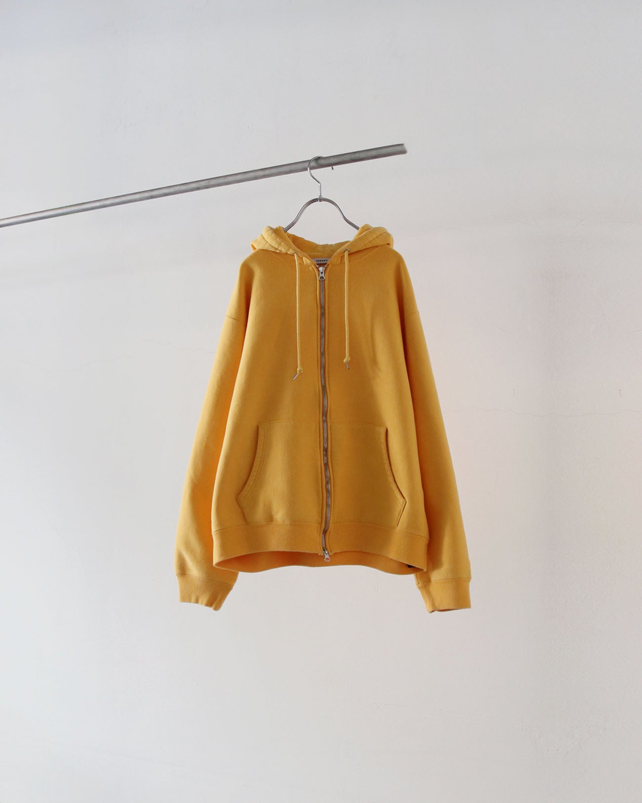 Athletic fleece zip up hoodie (BOYS) - yellow