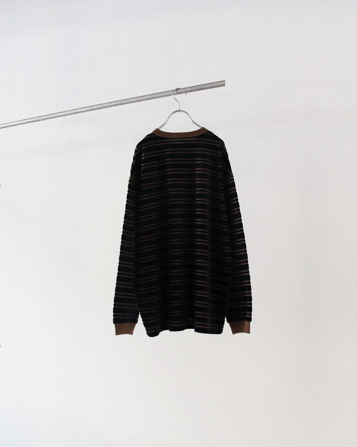 PHEENY | Velvet border L/S - navy – FAB4 ONLINE STORE