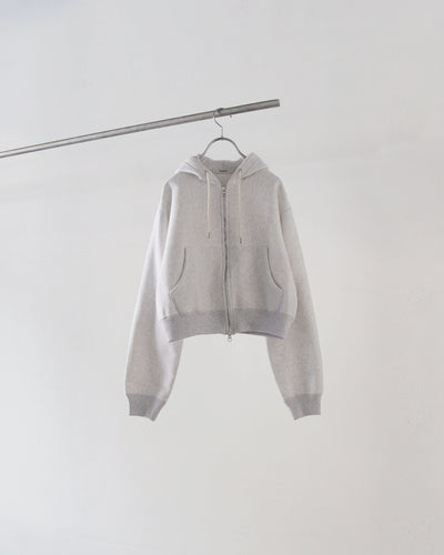 Athletic fleece zip up hoodie - gray