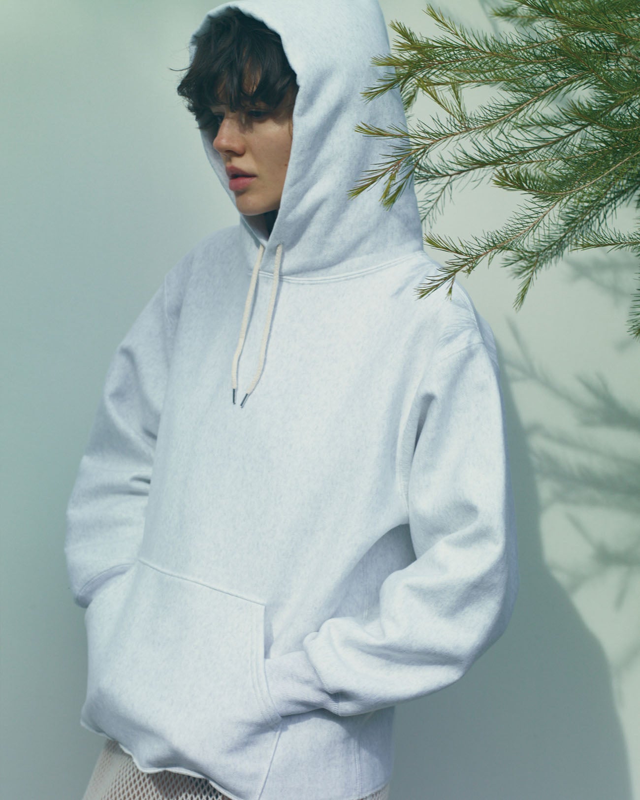 Athletic fleece hoodie - gray