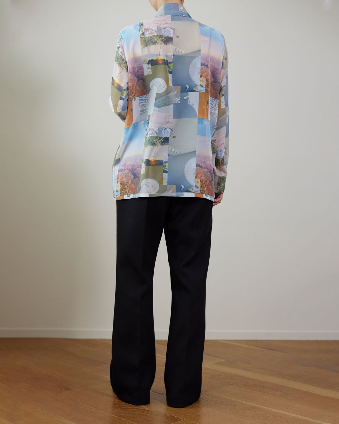 Print chiffon shirt - multi