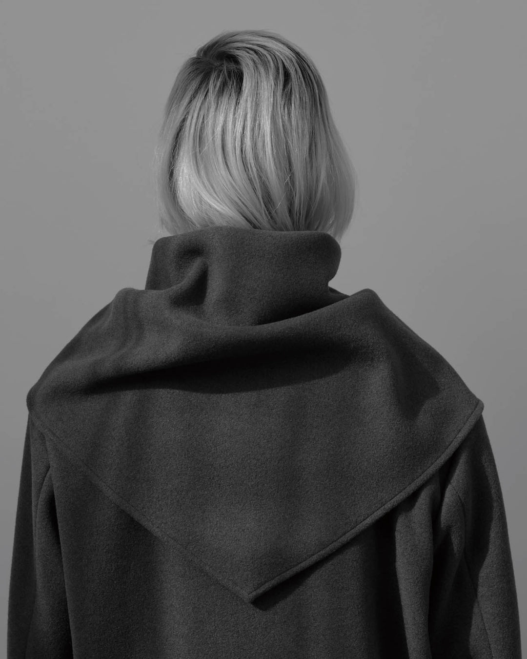 PHEENY | Needle rever stretch scarf coat - gray – FAB4 ONLINE STORE