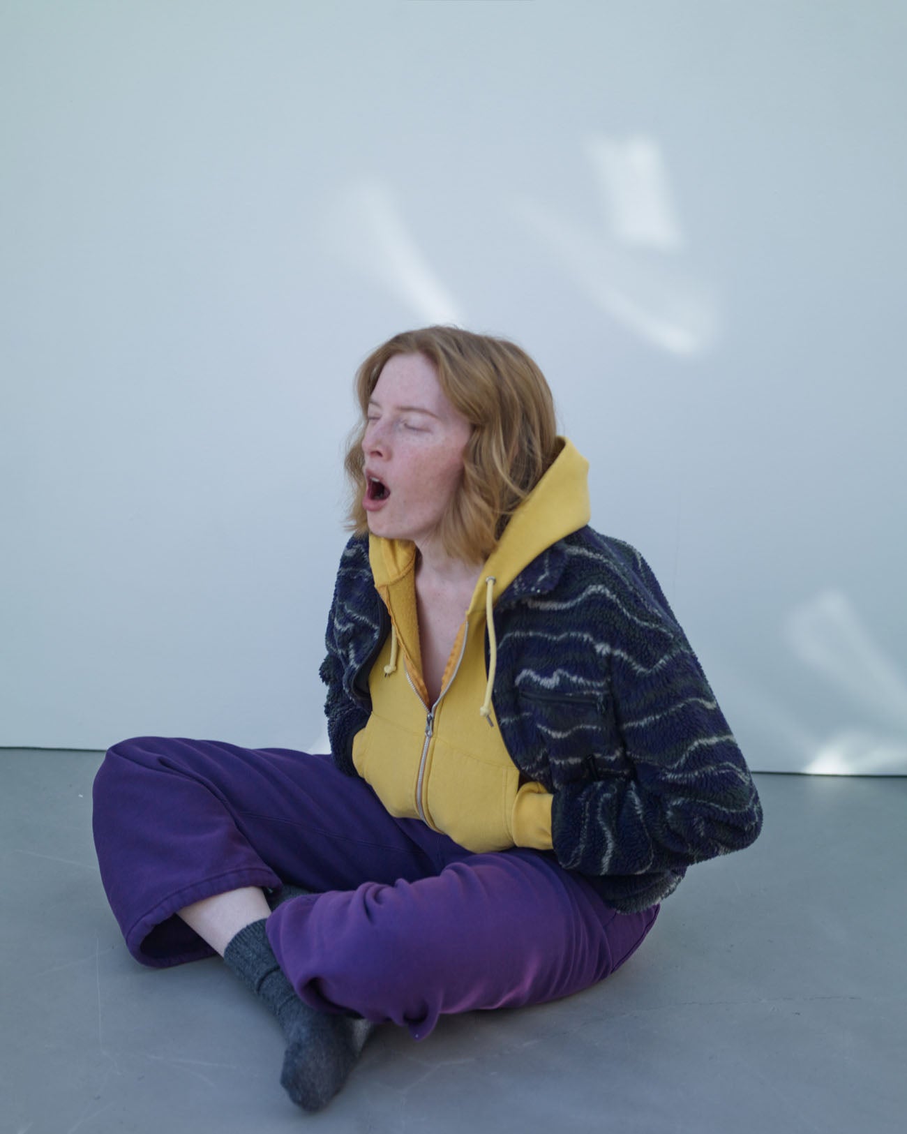 PHEENY | Athletic fleece zip up hoodie - yellow – FAB4 ONLINE STORE