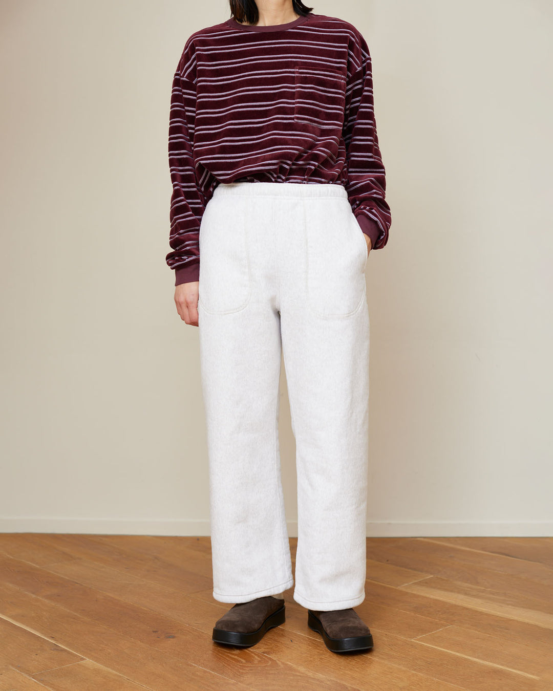 【最終値下げ】PHEENY Velvet border L/S(BOYS) PHEENY / Velvet border L/S | FLUTTER