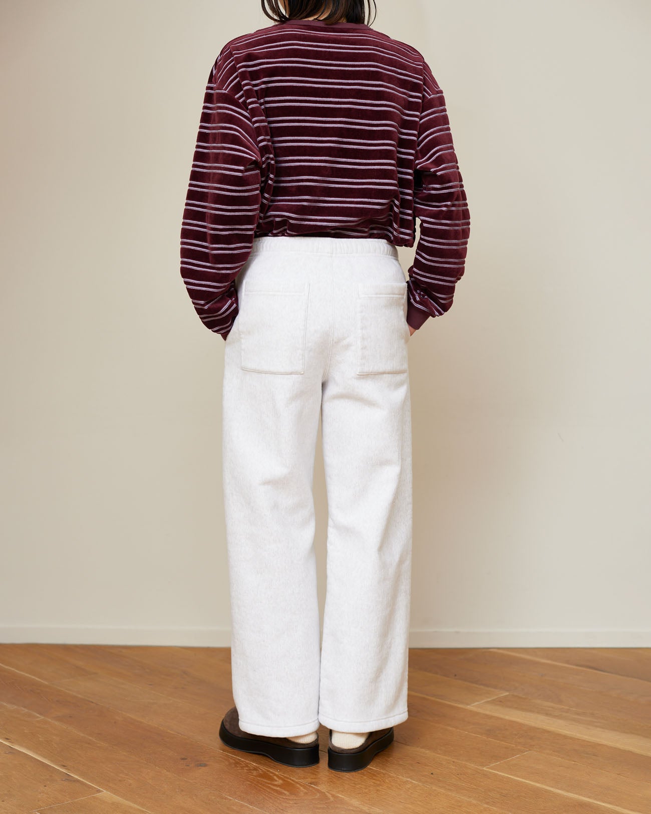 PHEENY | Velvet border L/S - burgundy – FAB4 ONLINE STORE