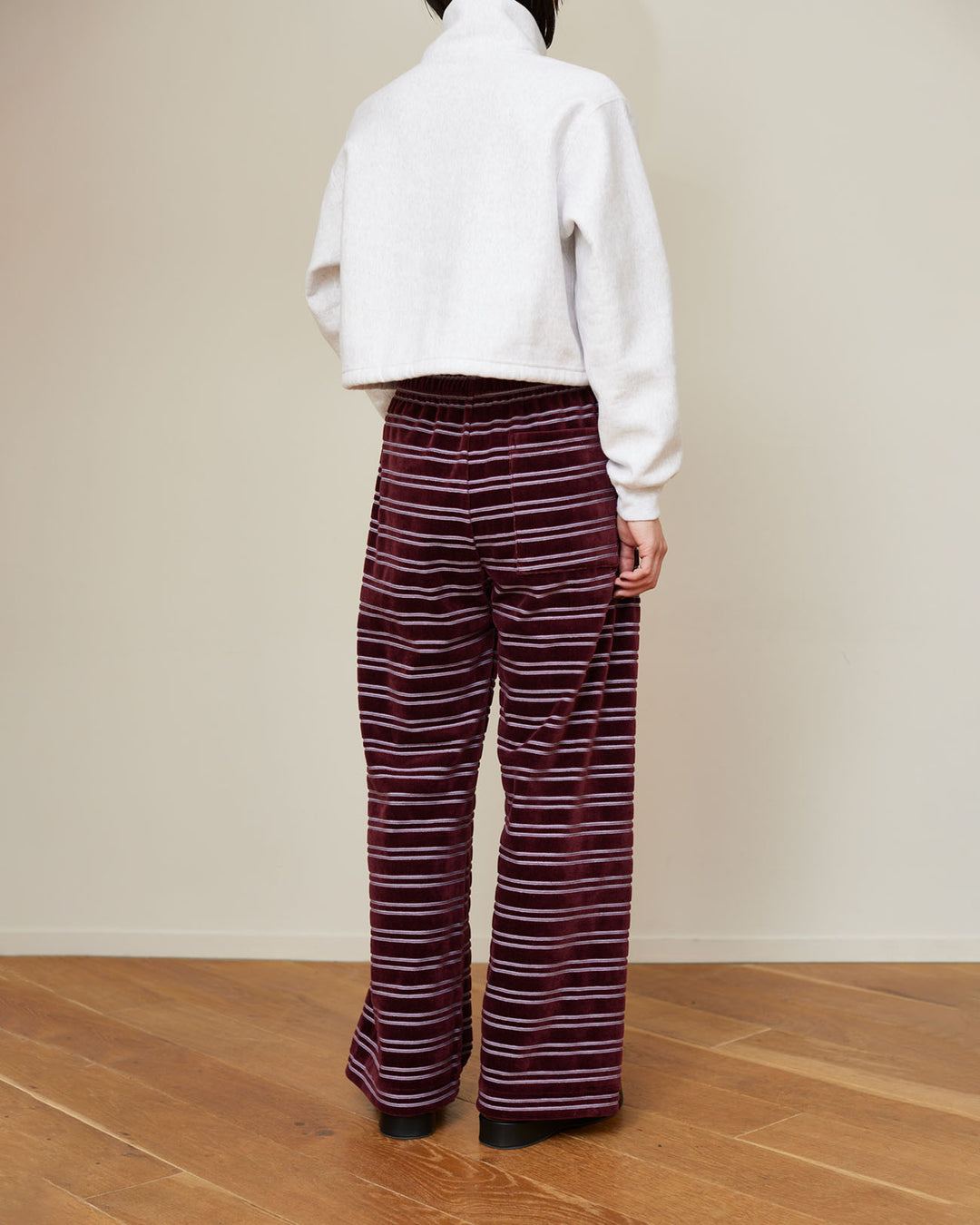 パンツ PHEENY/VELVET BORDER WIDE PANTS PHEENY / Velvet border wide pants | FLUTTER