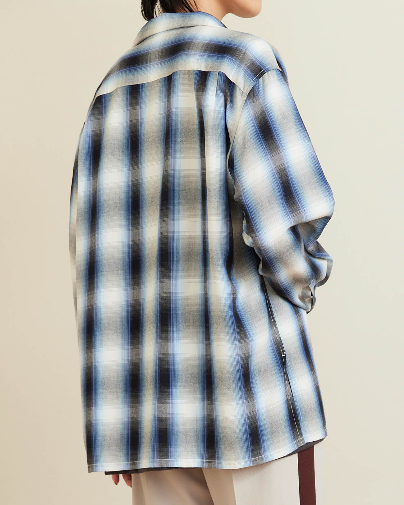 PHEENY | Rayon Ombre Check L/S Shirt (BOYS) - blue – FAB4 ONLINE STORE