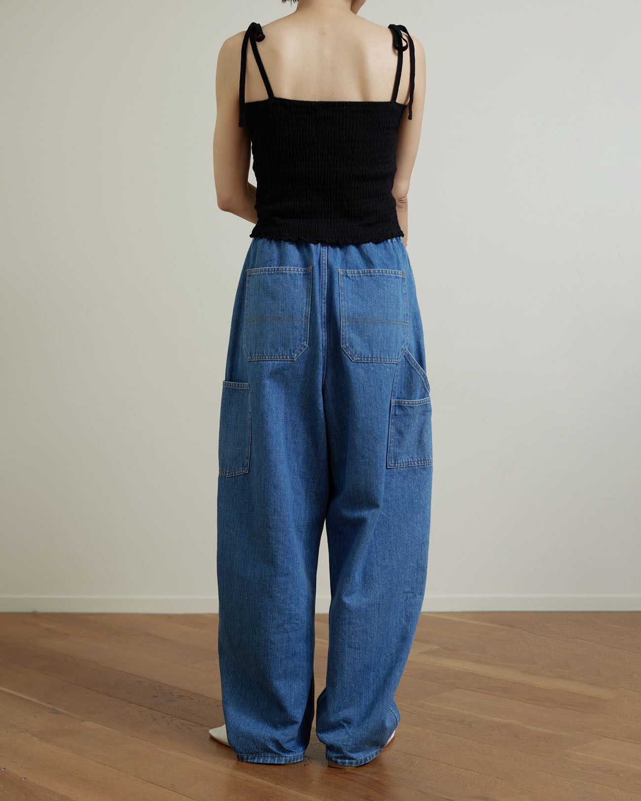 Vintage denim painter pants - indigo