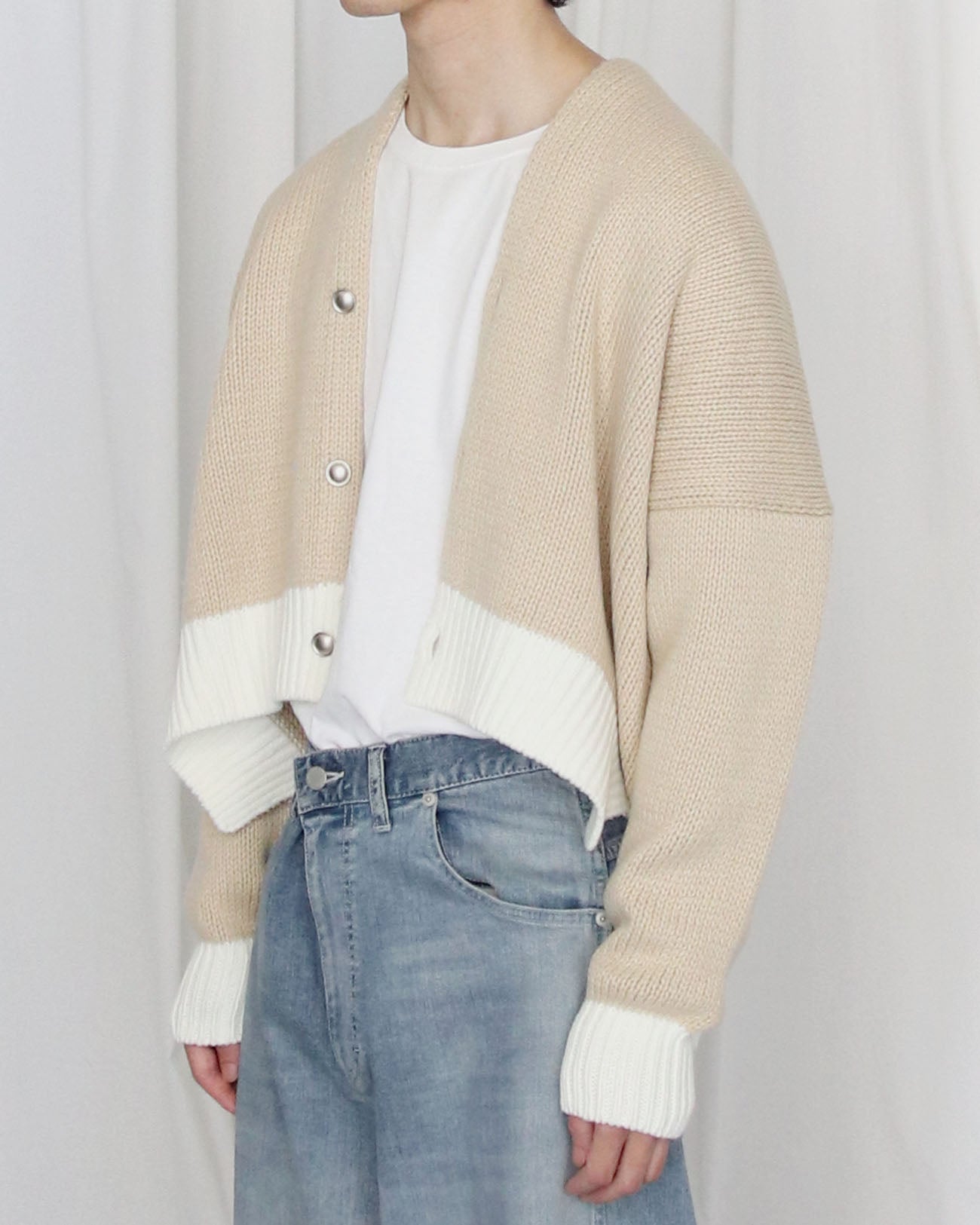 Short cardigan - beige