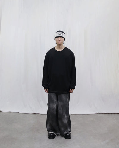 M/CK.01 - Wool jersey L/S - black