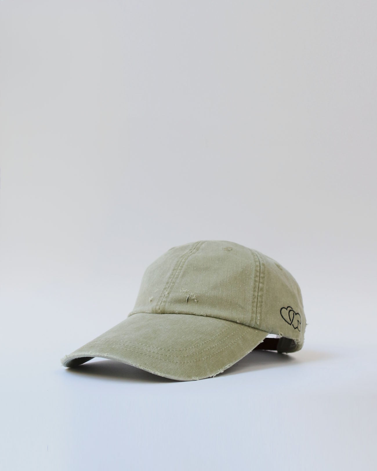 F/UH.02 - Distressed Long Brim Cap - khaki