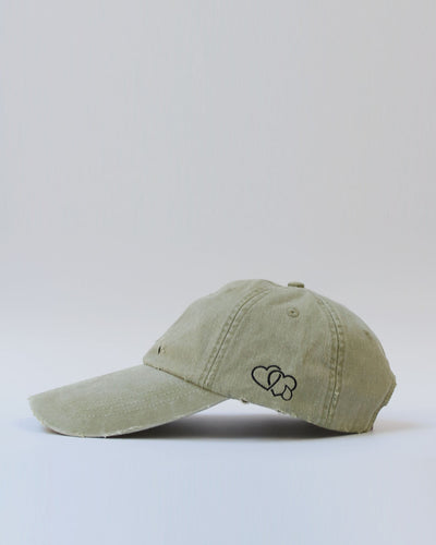 F/UH.02 - Distressed Long Brim Cap - khaki