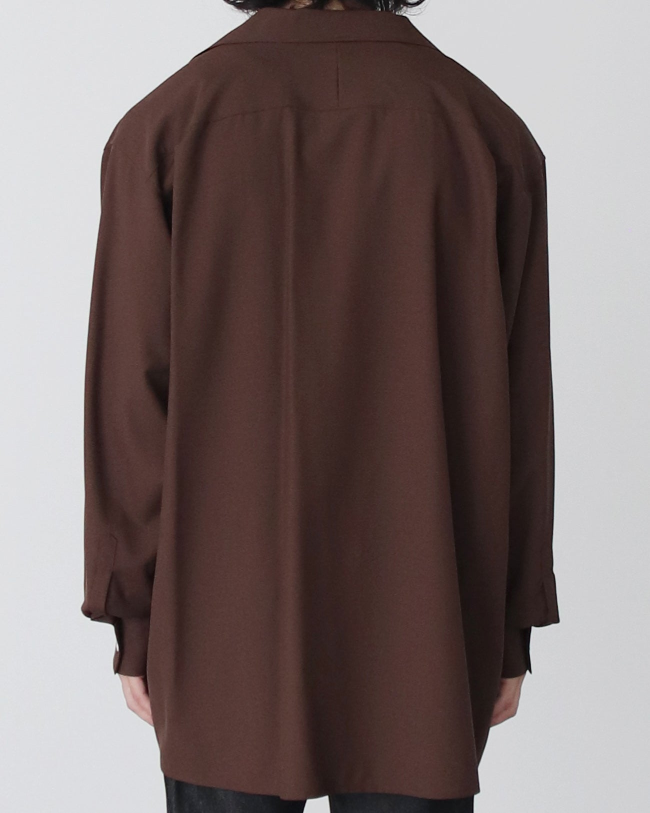 Pullover Shirt / Super140's Wool - brown