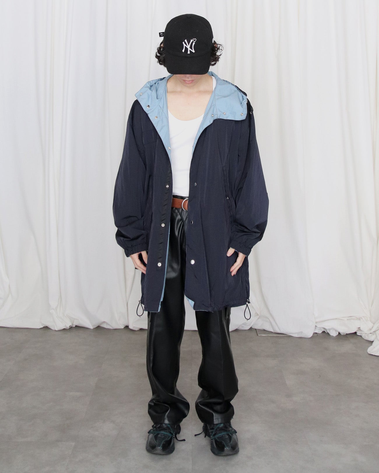 ABY PARKA REV - navy×save - FAB4 ONLINE STORE