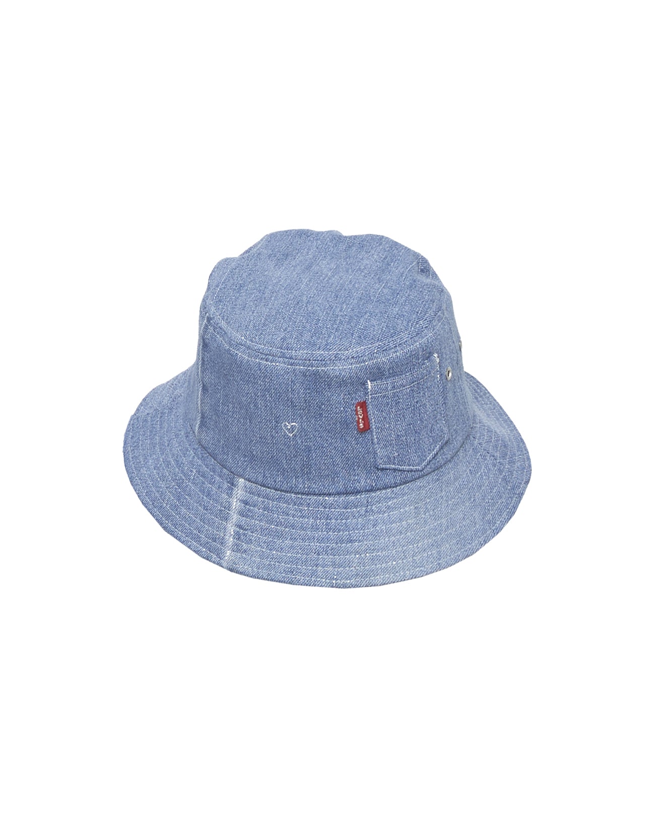 Heart Bucket hat for Sustainable Levis - used