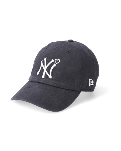 Yankees Heart Embroidery Cap - smoke navy - FAB4 ONLINE STORE