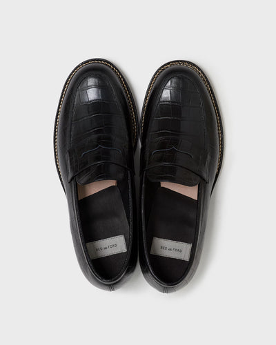 Coin Loafers -crocodile - FAB4 ONLINE STORE